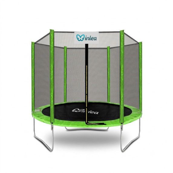 INLEA PREMIUM Jump Trambulină 180 cm cu plasă de protecție exterioară – verde deschis