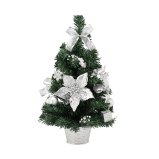 Brad de Crăciun 50 cm ANT2255 - argintiu - 