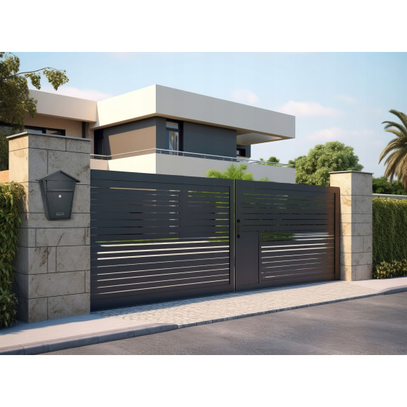 GARDEN LINE Postaláda 38x32x10,5 cm FINCH - Antracit