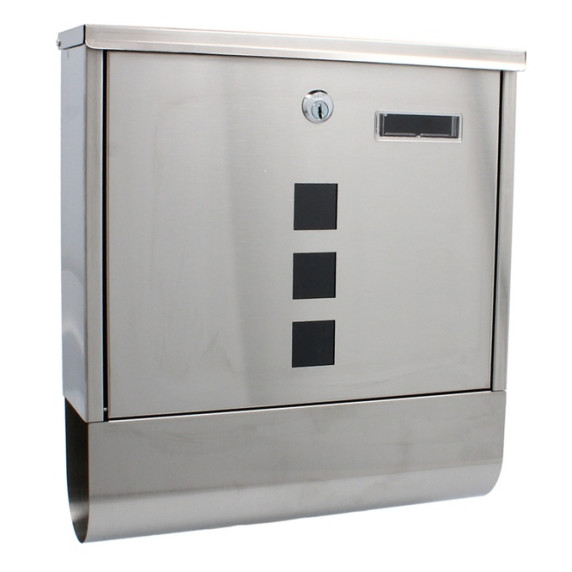 GARDEN LINE Postaláda 30,5x33,5x10 cm ALBATROSS - Ezüst