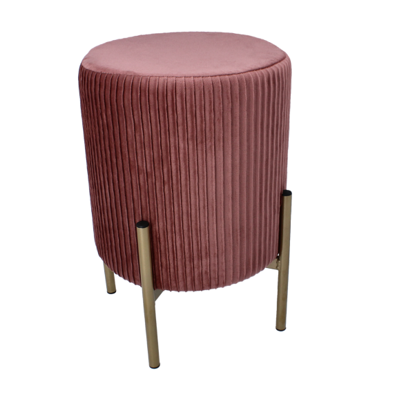 Tabure na zlatih nogicah 28 x 42 cm PHO4231 – Rožnata