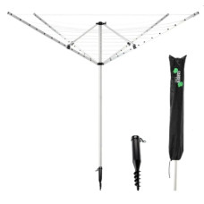 GARDEN LINE Kerti ruhaszárító 4 karos 50 m védőhuzattal - 