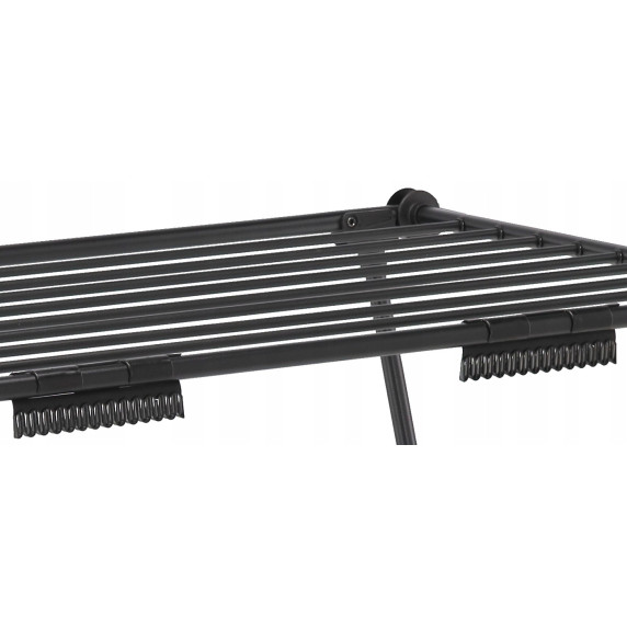 GARDEN LINE Sušilo za perilo z držalom za nogavice 174x61x106 cm RENATA - Črno