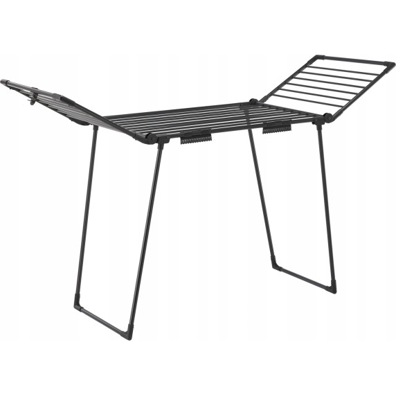 GARDEN LINE Sušilo za perilo z držalom za nogavice 174x61x106 cm RENATA - Črno