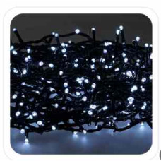 Ghirlandă luminoasă cu LED-uri 200L, alb rece, 10 + 3 m, pentru interior/exterior - 