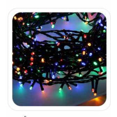 Ghirlandă luminoasă LED 200L multicoloră, 10 + 3 m, pentru interior/exterior - 