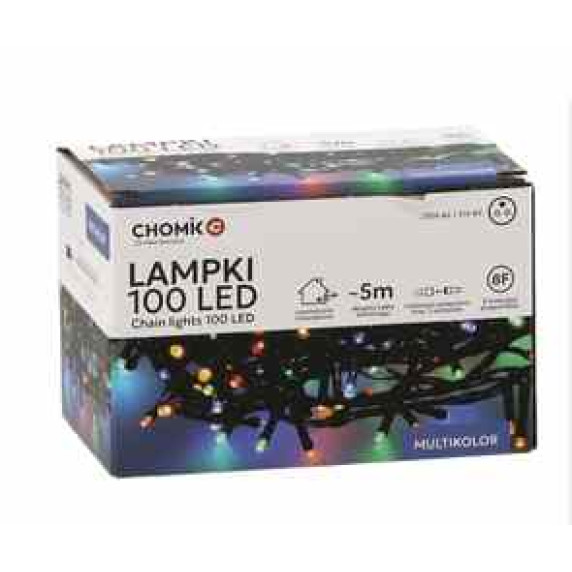 Ghirlandă luminoasă LED 200L multicoloră, 10 + 3 m, pentru interior/exterior