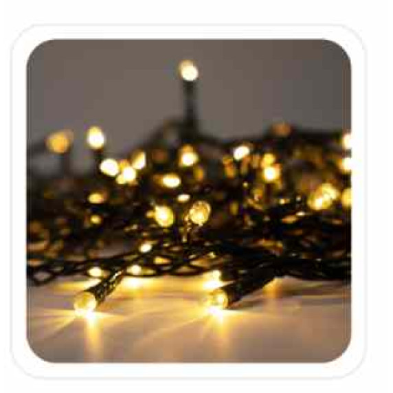 Ghirlandă luminoasă de Crăciun de 15 m, 300 de LED-uri – alb cald