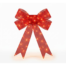 Dekorációs Masniv 3D LED  120 cm (168 LED, IP44) - piros - 