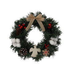 Ghirlandă de Crăciun cu decorațiuni – 30 cm - 
