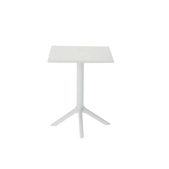 Vrtna miza 60 × 60 × 77,5 cm – GARDEN LINE – bela