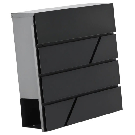 GARDEN LINE Postaláda 37x37x10,5 cm NOVA - Antracit