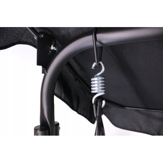 GARDEN LINE Záhradná hojdačka s vankúšom a držiakom na pohár A-TYPE - Hnedá