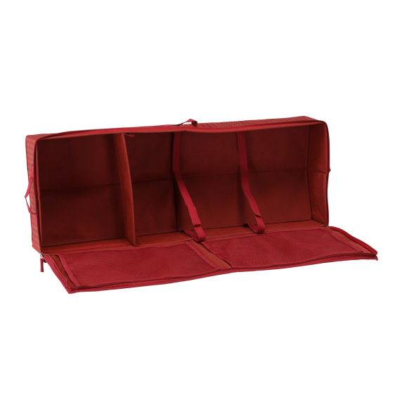 Geantă organizatoare pentru materiale de împachetat cadouri de Crăciun 80 x 30 x 12 cm - roșu