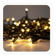 Ghirlandă luminoasă cu LED-uri 100L, alb cald, 5 + 3 m, pentru interior/exterior - 