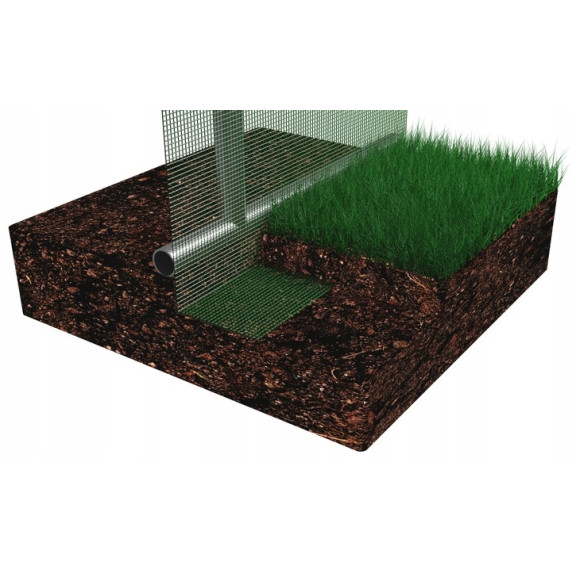 Garden Line kerti fóliasátor – 3 szekciós 3 x 2 x 2 m, 6 ablakos-  zöld