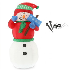 Om de zăpadă gonflabil uriaș cu iluminare LED – 180 cm - 