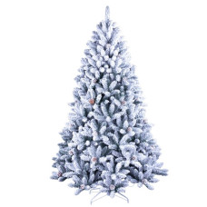 Műfenyő havas 210 cm, 400 LED világítással - 