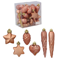 Decorațiuni de Crăciun, 20 de bucăți – de cupru - 