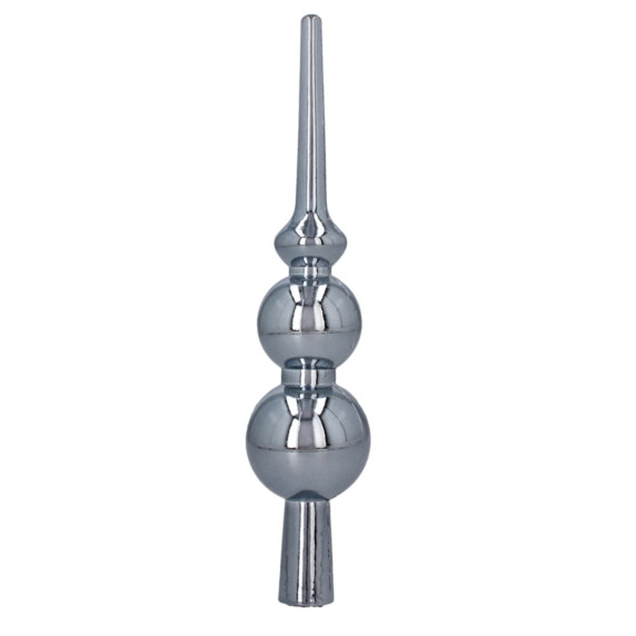 Vârf de Crăciun pentru brad, 20 cm – gri grafit