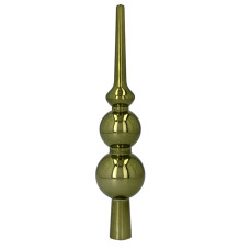 Vârf de brad de Crăciun, 20 cm – verde măslin - 