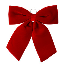 Fundă decorativă de Crăciun, 60 cm – Roșie - 