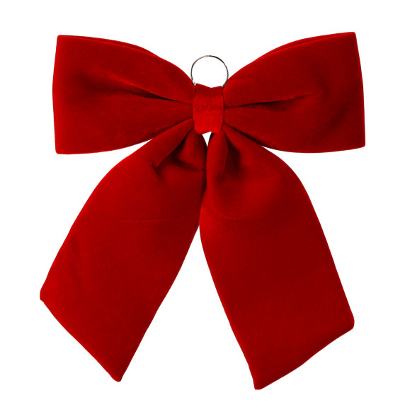 Fundă decorativă de Crăciun, 60 cm – Roșie