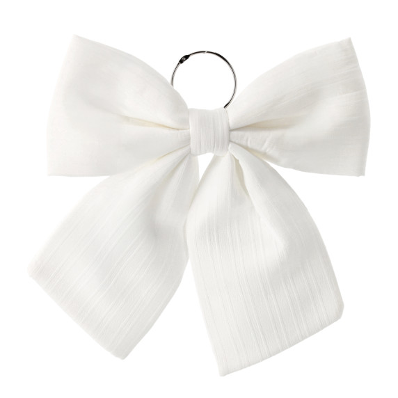 Fundă decorativă de Crăciun, 34 cm – Albă