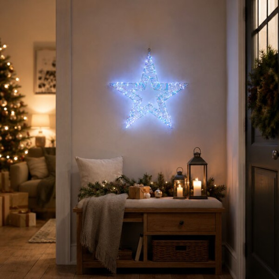 Vianočná svietiaca LED hviezda 58 cm