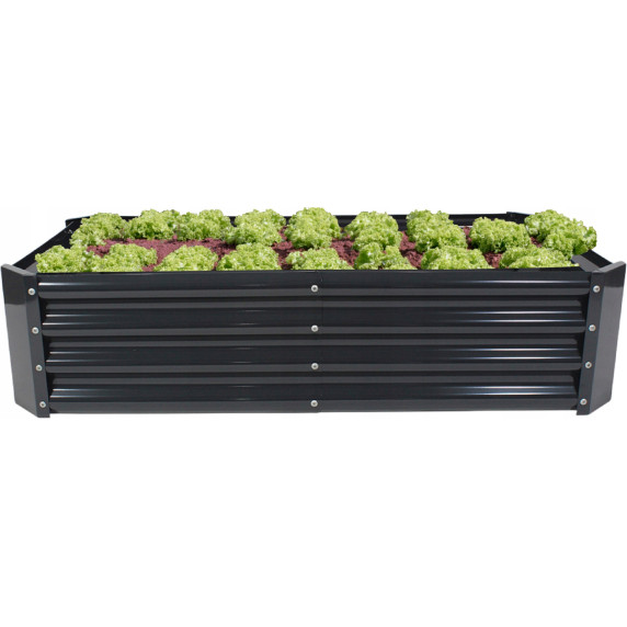 Garden Line fém magaságyás 180 x 90 x 30 CM - antracit