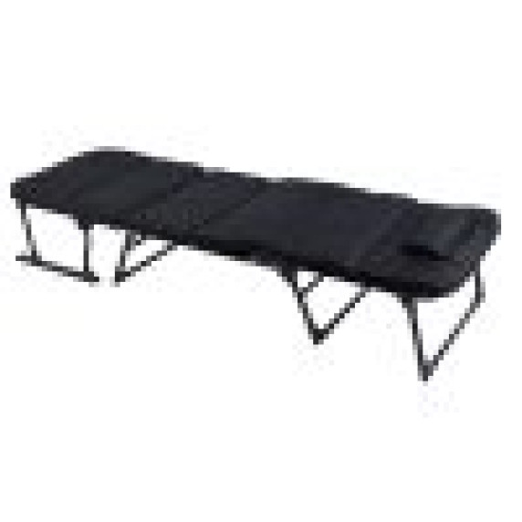 LINDER EXCLUSIV Vrtni ležalnik in počivalni stol 2v1 – črn