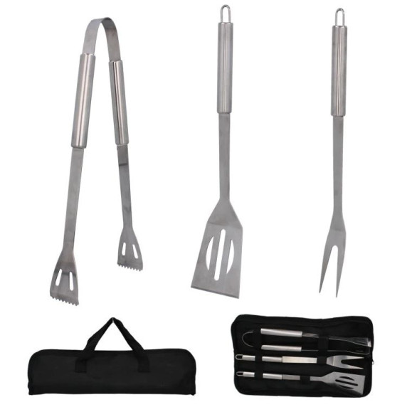 BBQ MEETING Sada grilovacieho náčinia 3 kusy v puzdre
