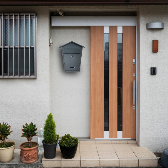 GARDEN LINE Postaláda 38x32x10,5 cm FINCH - Antracit