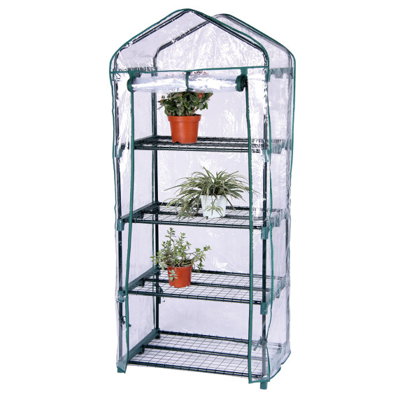 LINDER EXCLUSIV Štirietažni folijski rastlinjak MC4303 – 69 x 50 x 160 cm