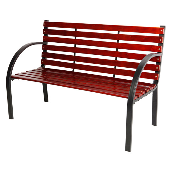 LINDER EXCLUSIV Vrtna klop Liam, les in kovina MC4410 – 122 x 60 x 80 cm – rjava