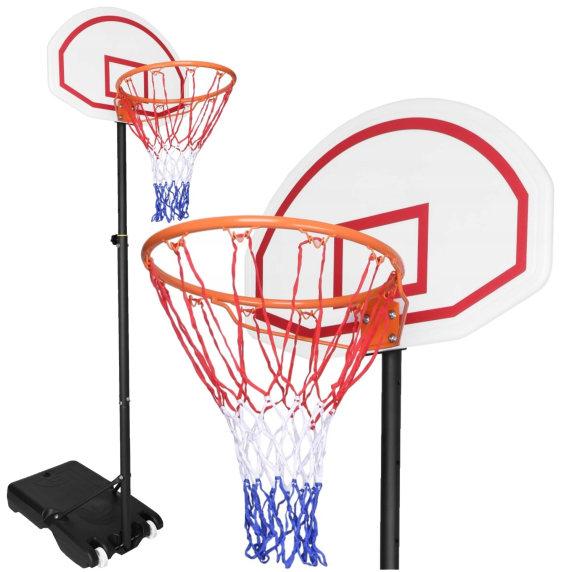 GARDEN LINE Košarkarski koš s stojalom in polnilno osnovo 165 – 205 cm