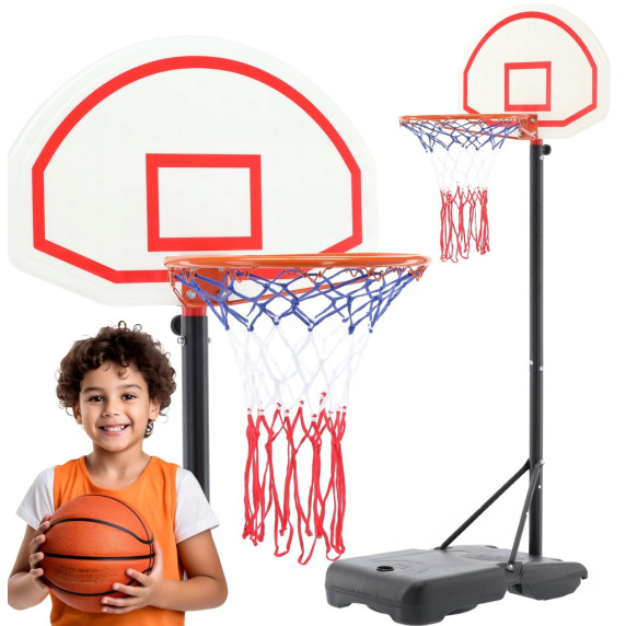 GARDEN LINE Košarkarski koš s stojalom in polnilno osnovo 165 – 205 cm