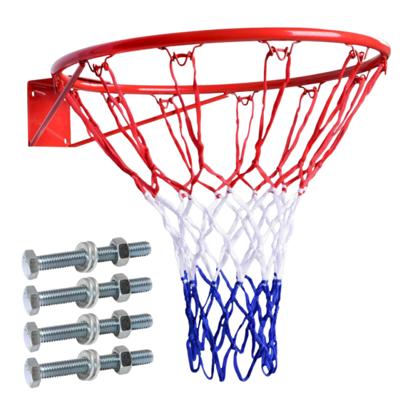 GARDEN LINE Košarkarski obroč z mrežico – 45 cm