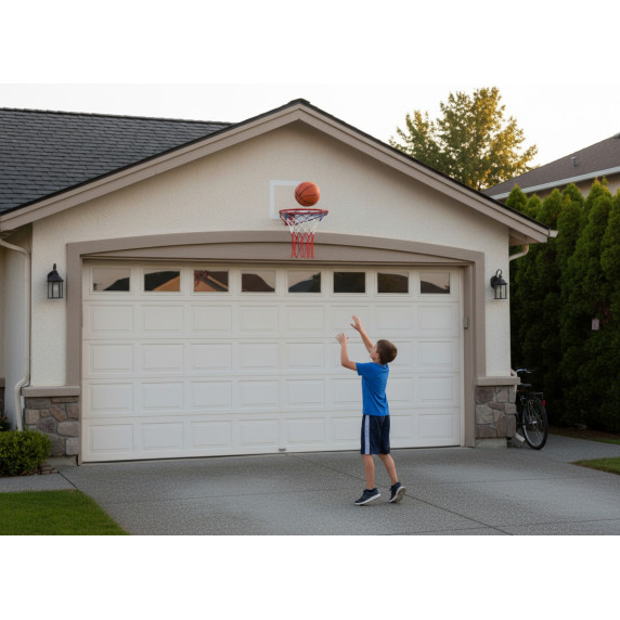 GARDEN LINE Košarkarski obroč z mrežico – 45 cm