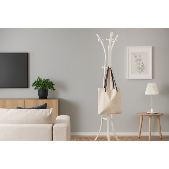 HEMDE Stojanový vešiak 184 cm - biely