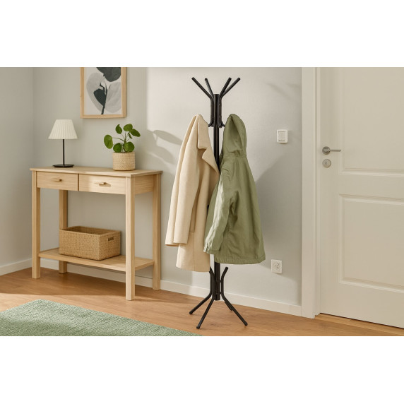 OMDE Samostoječe obešalo 178 cm – črno