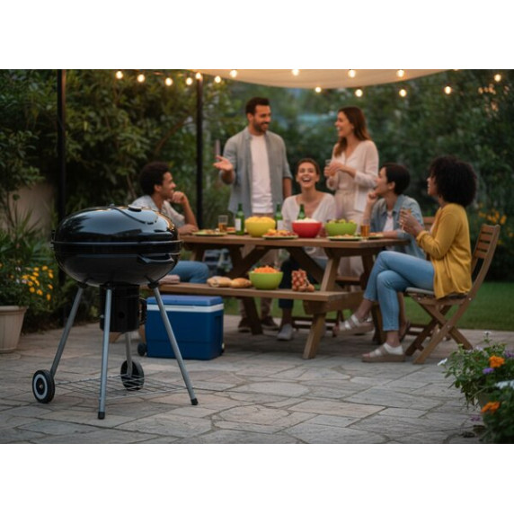 Vrtni žar na oglje 66 × 57 × 85 cm – BBQ MEETING