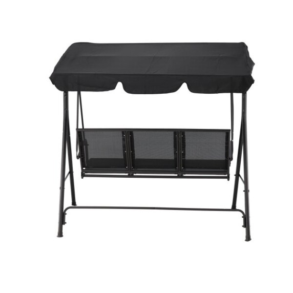 GARDEN LINE Vrtna gugalnica iz Textilena 170 × 110 × 153 cm – črna