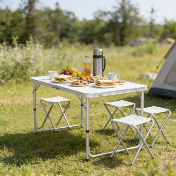 GARDEN LINE Zložljiv kamping set 120 × 60 × 70 cm