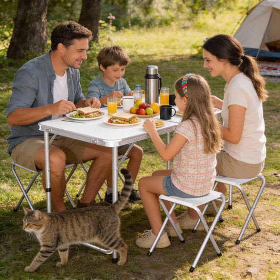 GARDEN LINE Zložljiv kamping set 120 × 60 × 70 cm