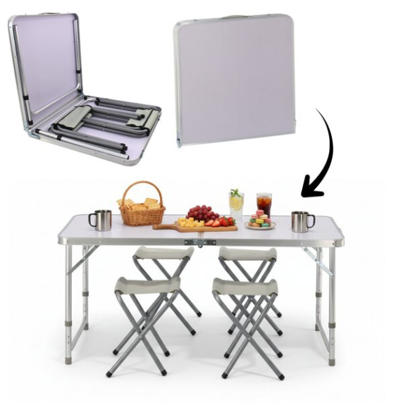 GARDEN LINE Zložljiv kamping set 120 × 60 × 70 cm