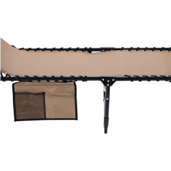 GARDEN LINE Záhradné ležadlo skladacie 190 x 58 x 30 cm - hnedé