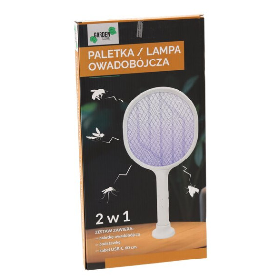 GARDEN LINE Elektromos rovarcsapda 2 az 1-ben 1 UV-diódával, USB
