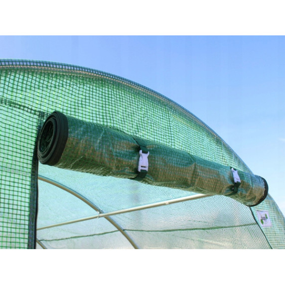 GARDEN LINE Záhradný fóliovník 4-segmentový 4 x 2,5 x 2 m NEW SOLUTION - zelený