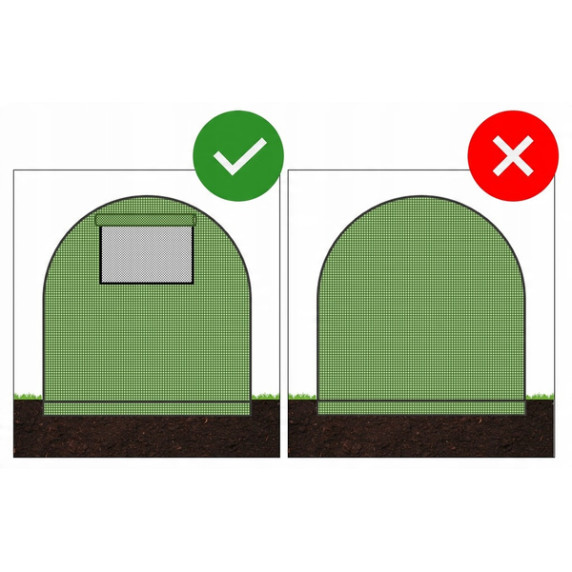 GARDEN LINE Záhradný fóliovník 4-segmentový 4 x 2,5 x 2 m NEW SOLUTION - zelený